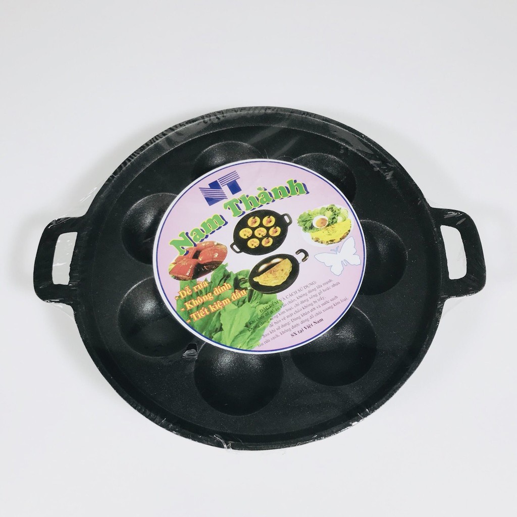 Khuôn bánh khọt 8 lỗ, 10 lỗ, 12 lỗ kèm nắp đậy chống dính