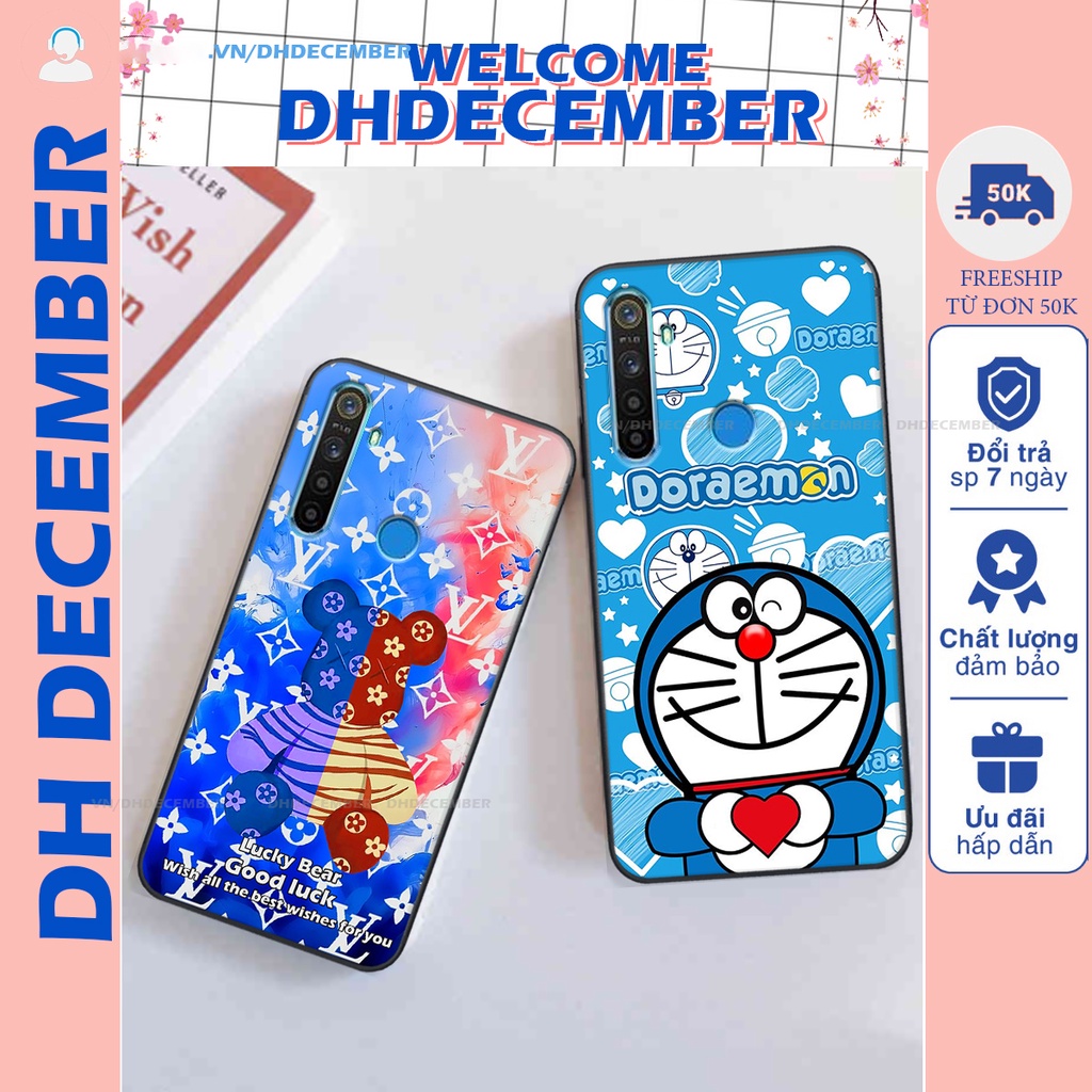 Ốp lưng Realme 5 / C3 in hình gấu K@ws, gấu nâu, dor@emon RẺ- ĐẸP- BỀN