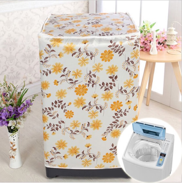 Áo Trùm Bảo Vệ Máy Giặt CửA Trên 7-8kg - Satin Chống Nắng Nước Bụi