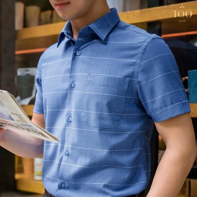 Áo sơ mi ngắn tay hãng TQQ năm 2020, đa dạng về màu sắc, form dáng chuẩn với size từ 39 đến 43( 55kg đến 80kg).