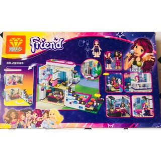 Bộ lego Friend biệt thự sang chảnh cho bạn gái (601 chi tiết)
