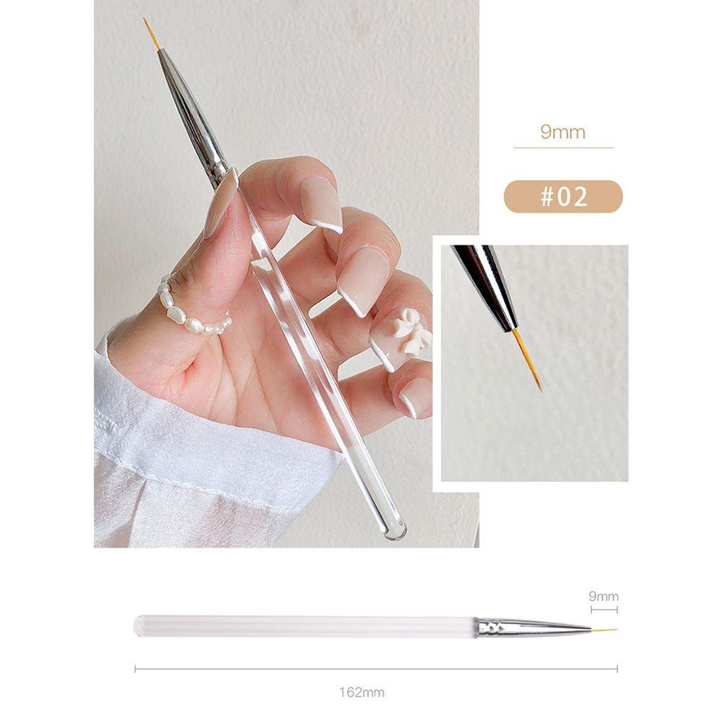 Cọ Vẽ Móng Tay Gel UV Kiểu Pháp Chuyên Nghiệp