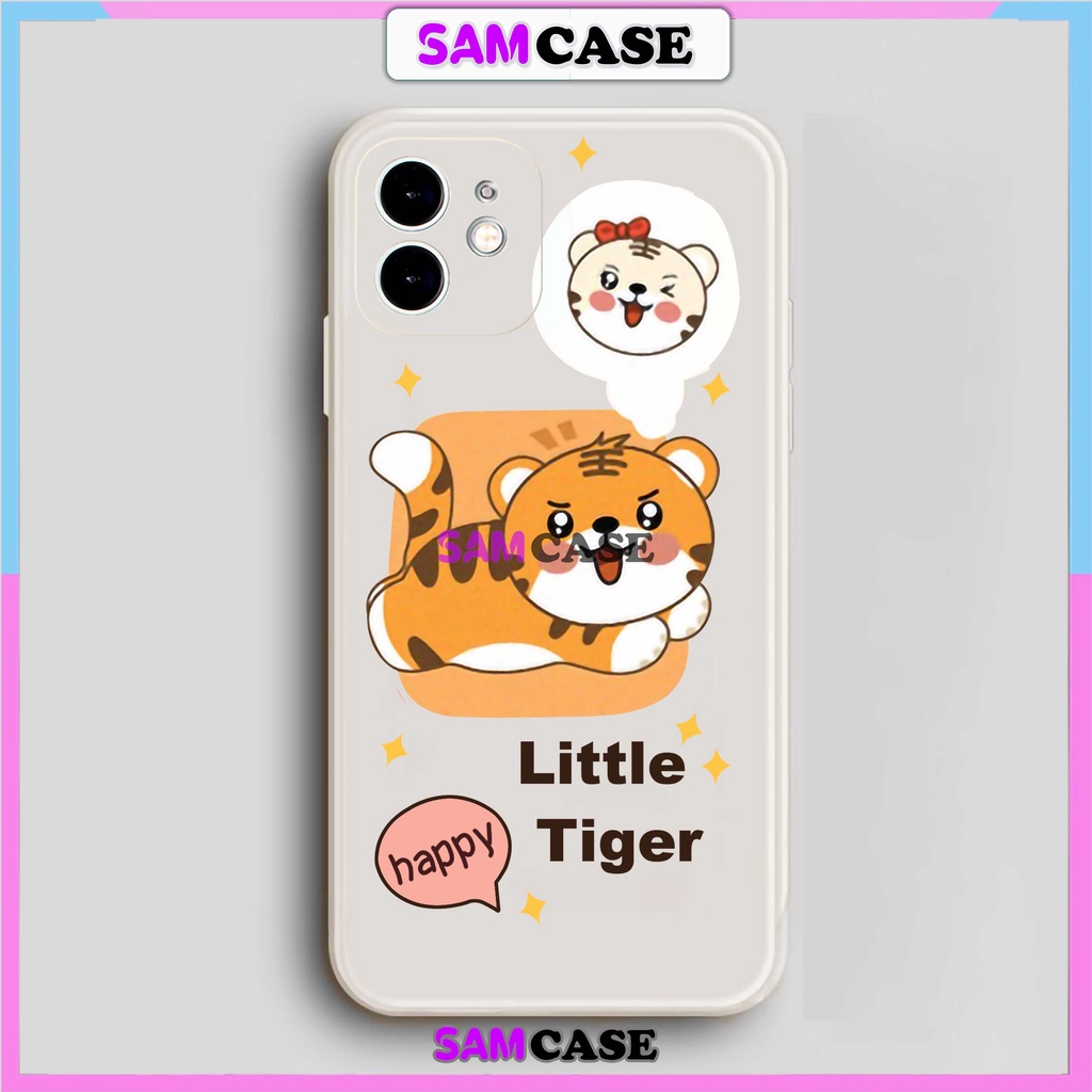 Ốp lưng iPhone cặp đôi cute cạnh viền vuông silicon dẻo cho iphone 6/6s/7/8/X/XS/XR/11/12/13/14 Pro Plus Max Hổ tiger