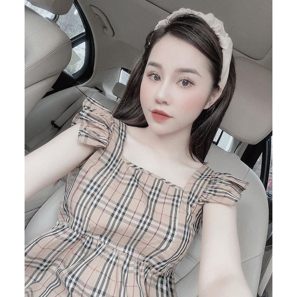 Đầm Kẻ BBR Tay Bèo Cực Hot | BigBuy360 - bigbuy360.vn
