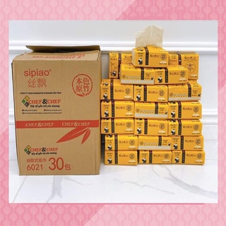 Thùng giấy ăn gấu trúc sipiao 30 gói hang loại 1 300 tờ