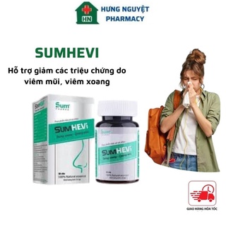 SUMHEVI viên uống hỗ trợ giảm viêm mũi viêm xoang hộp 30 viên