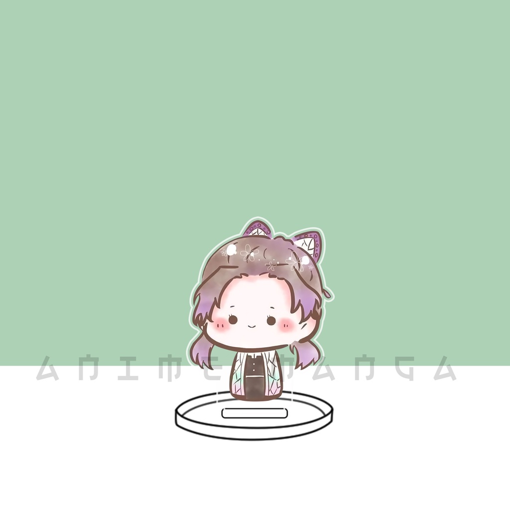 Mô Hình Nhân Vật Anime Thanh Gươm Huỷ Diệt Standee Kimetsu No Yaiba Chibi Để Bàn