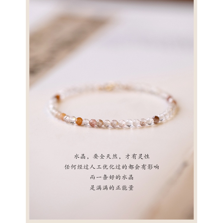 [Hàng Mới] Vòng Tay Hạt Pha Lê Nhiều Màu Phong Cách Retro