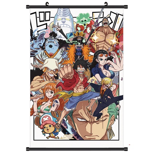 Tranh treo tường One Piece kích thước 60cm x 90cm cực kỳ đẹp cool ngầu
