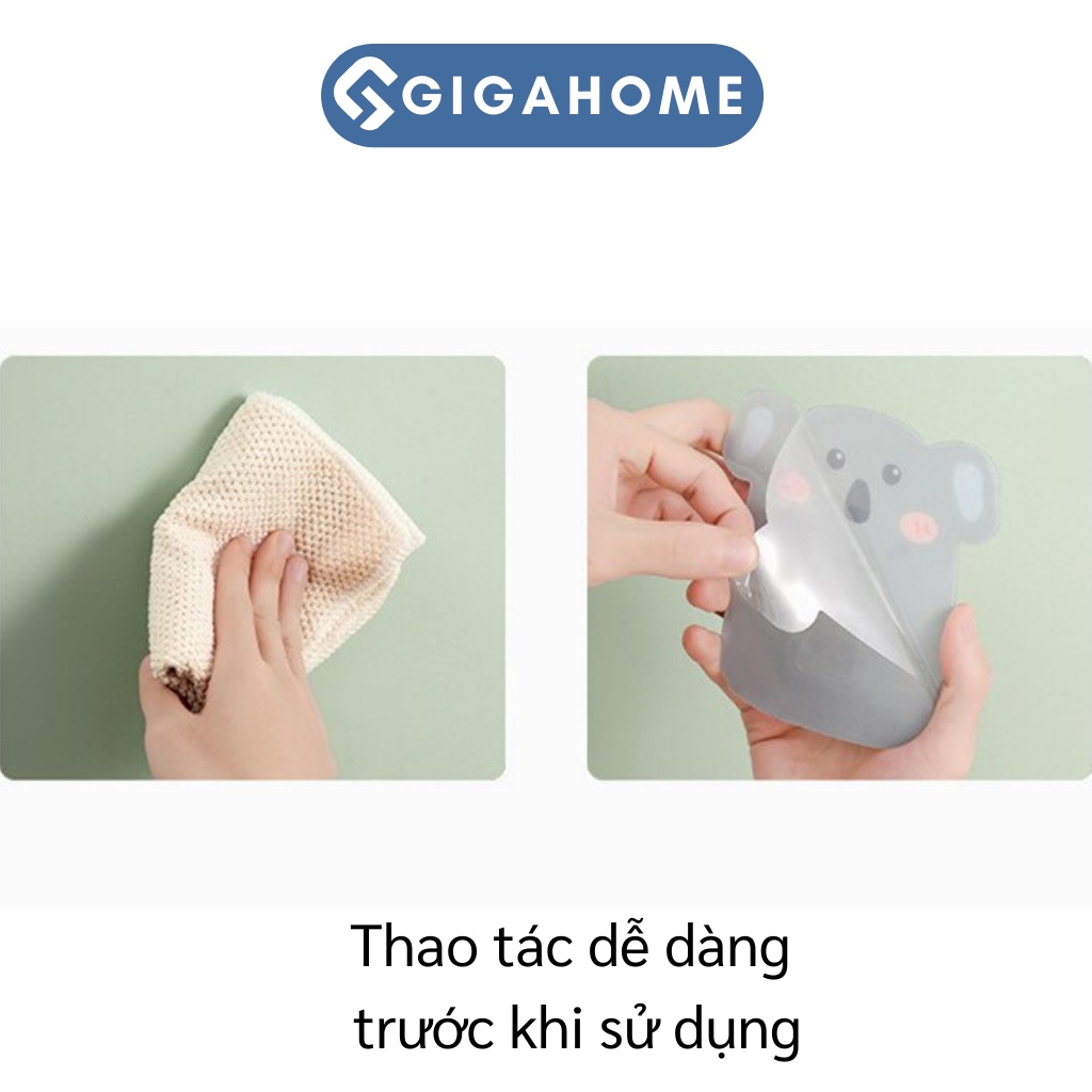 Ly Cốc Hình Thú Đỡ Bàn Chải Đánh Răng Dán Tường GIGAHOME 9744