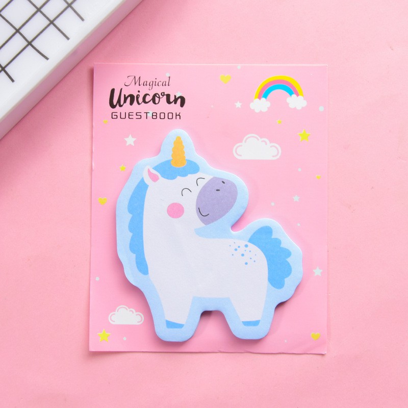 Giấy note hình Kỳ Lân & Chú Heo ngộ nghĩnh (30Trang) - Sticker - Ghi chú nhanh