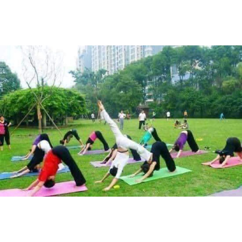 Thảm Tập Yoga, Thảm Tập Thể Dục Chống Trượt TPE 2 Lớp 6mm Cao Cấp