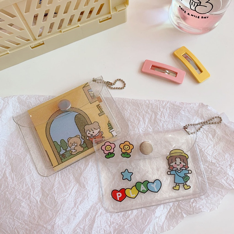 Youyo Ví Đựng Thẻ Tín Dụng Bằng PVC Trong Suốt Sắp Xếp Gọn Gàng Cho Nữ