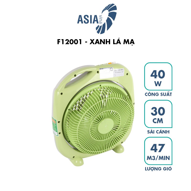 [ELHA GIFT] Quạt hộp ASIAvina F12001-LV1 Lá mạ | BigBuy360 - bigbuy360.vn