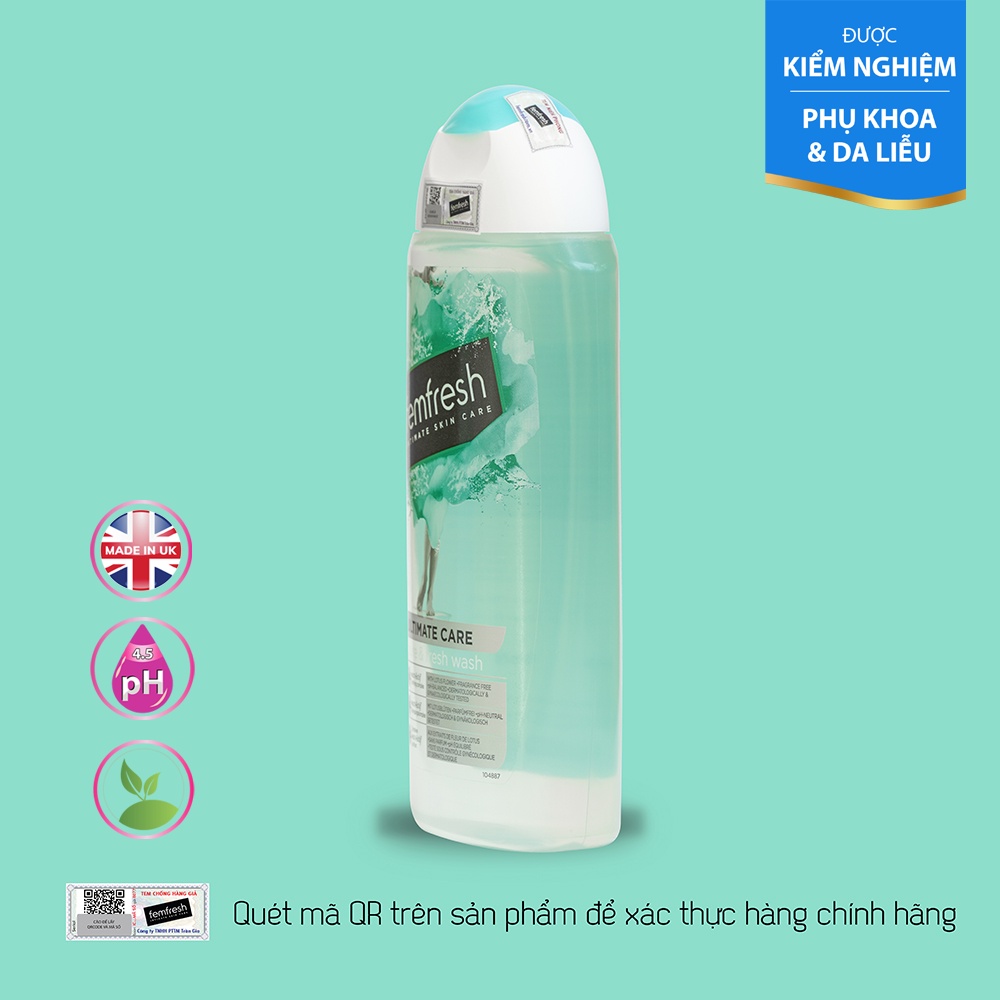 Dung Dịch Vệ Sinh Phụ Nữ FEMFRESH cao cấp cho da nhạy cảm Femfresh Pure &amp; Fresh Wash 250ml