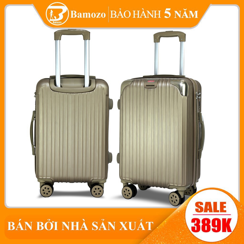 QN0094 TYĐS [FREE SHIP] vali du lịch BAMOZO 8809 vali kéo nhựa size 20 inch size 24 inch bảo hành 5 năm 25