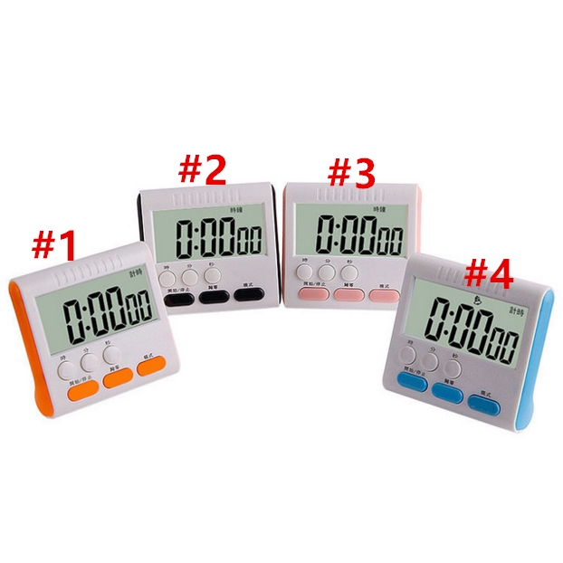 LCD Kỹ thuật số Phòng bếp Nấu ăn Hẹn giờ Đếm ngược Đồng hồ