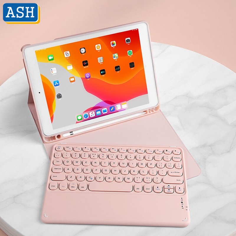 Bao Da Máy Tính Bảng Kèm Bàn Phím Bluetooth Cho Ipad 10.2 8th Gen 7th 5th 6th 9.7 2017 Air 4 3 2 1 Pro 11 2021 10.5 Ốp