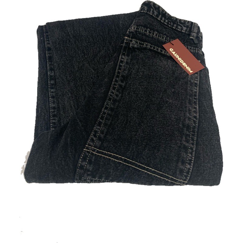 Quần jean nữ ống rộng lưng cao lưng cao dáng suông chất đẹp màu xám khói quần bò nữ cao cấp - GD05 | BigBuy360 - bigbuy360.vn