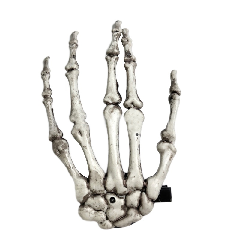 Kẹp Tóc Hình Đầu Lâu Phong Cách Vintage Cho Nữ