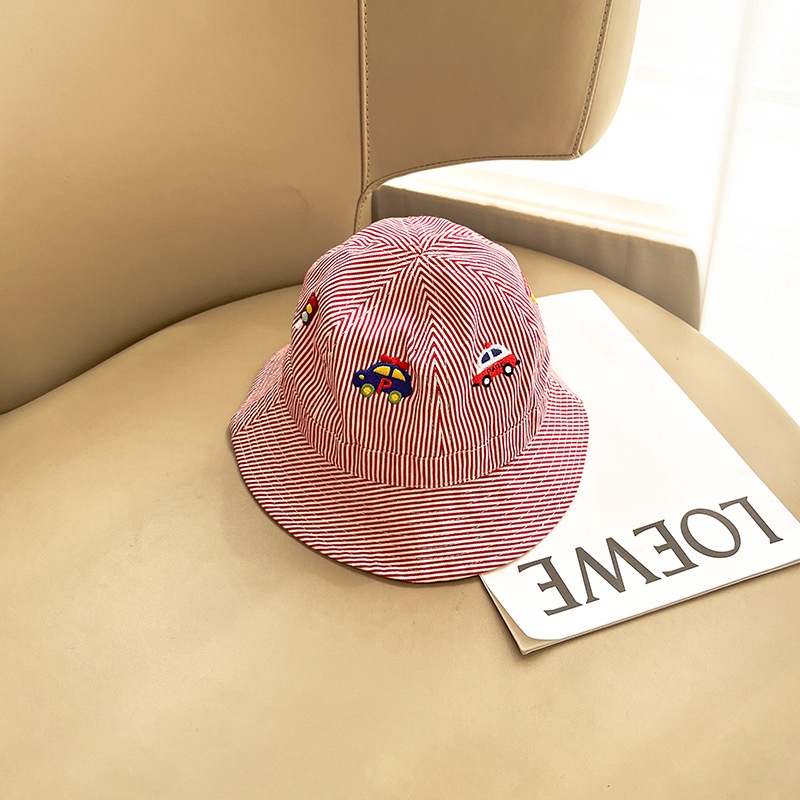 Nón Tai Bèo Mỏng Họa Tiết Sọc Caro Thời Trang Cho Bé