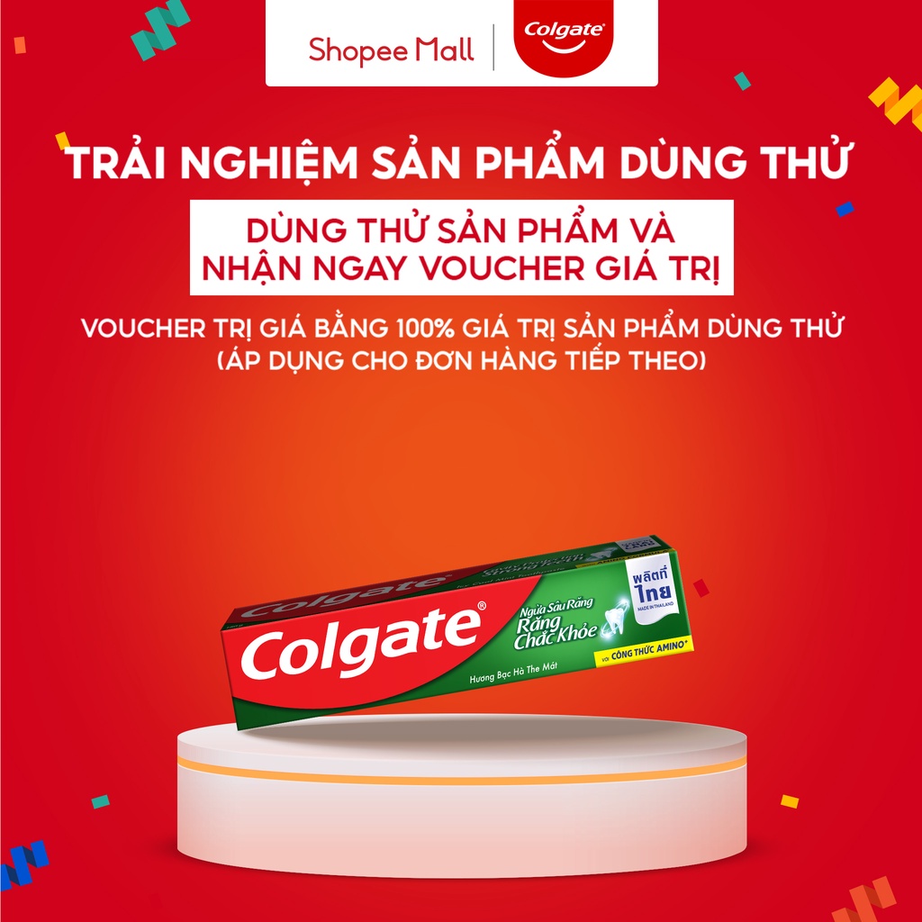 [HB Gift] Kem đánh răng Colgate ngừa sâu răng răng chắc khỏe 45g/tuýp