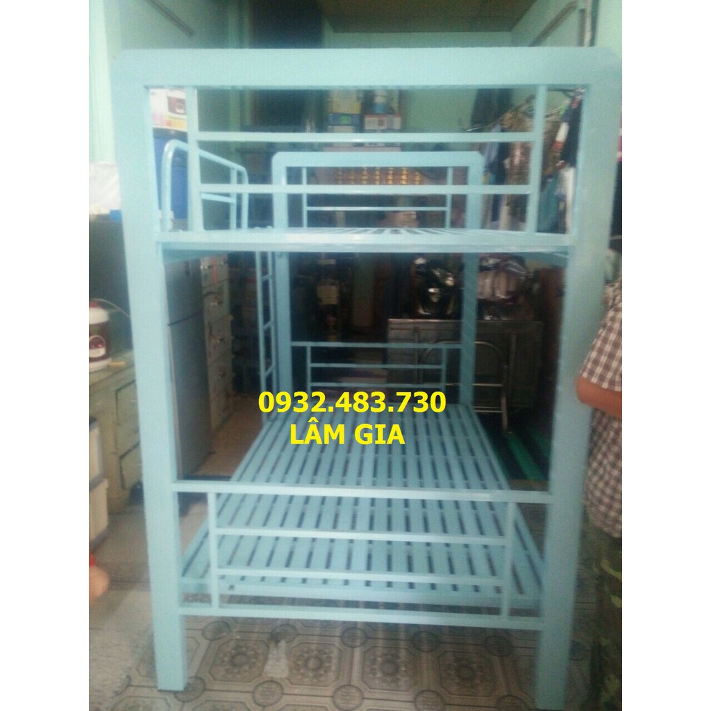 Giường sắt 2 tầng cao cấp 1m2 giá rẻ HCM