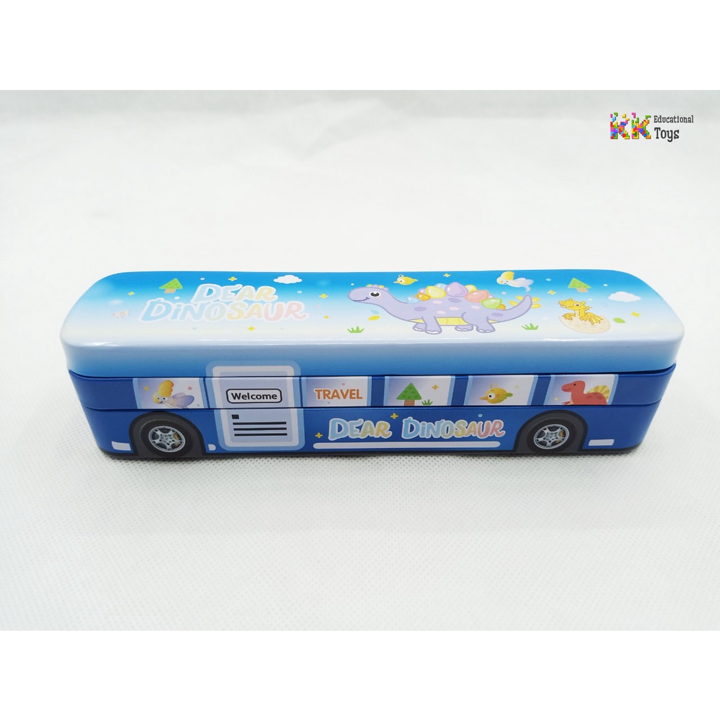 Đồ dùng học sinh: Hộp đựng bút mô hình xe buýt 2 tầng - City Bus - KKstore