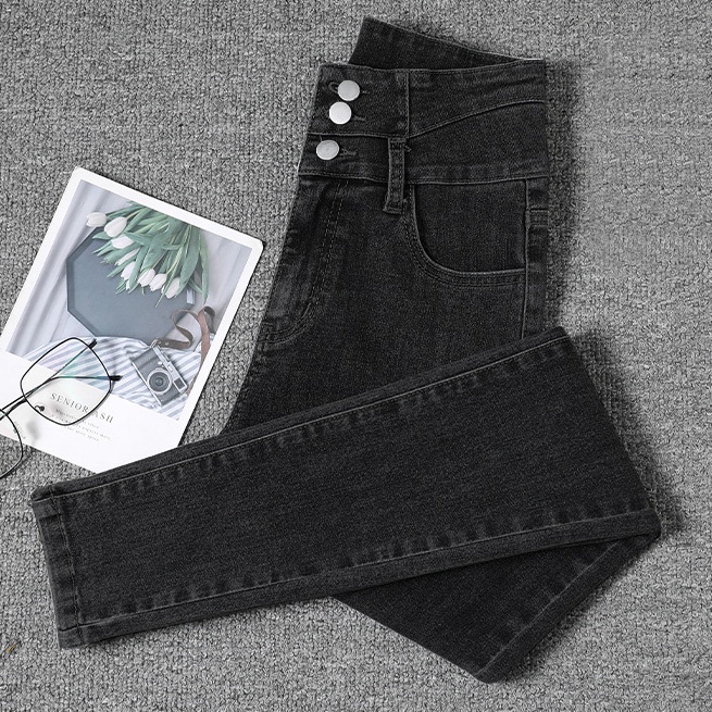 Ultra Quần Jeans Nữ Lưng Cao Dáng Bút Chì Thời Trang