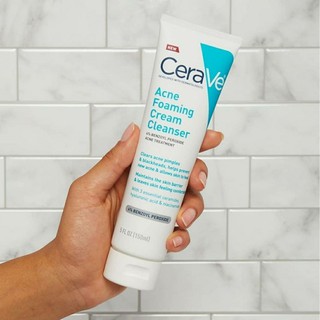 Sữa rữa mặt cho da mụn cerave acne foaming cream cleanser 150ml