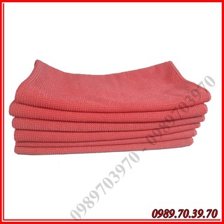 Set 5 khăn lau siêu thấm dạng microfiber hạt to, chất vải dạng hạt microfiber lớn thấm hút nước