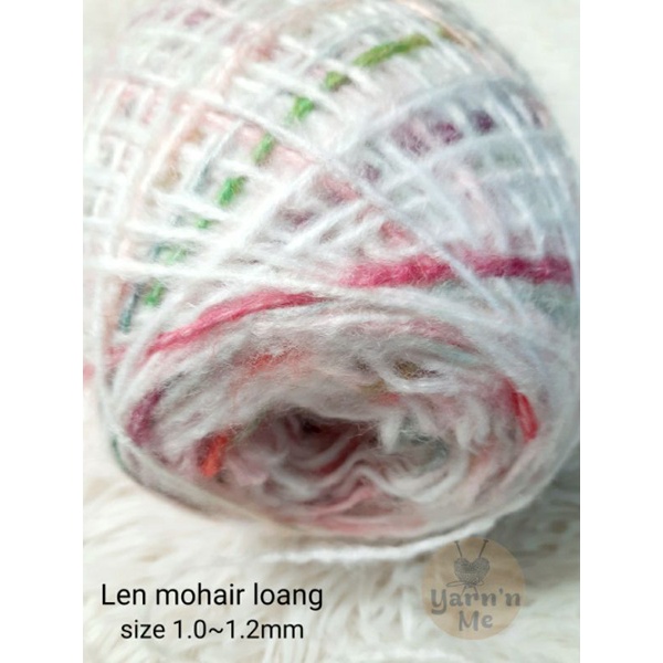 (Siêu phẩm) Len mohair loang 7 màu cực đẹp, size 1.0mm