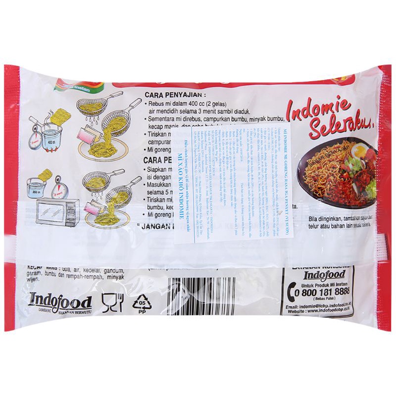 Mì xào khô Indomie Mi Goreng Rasa Iga Penyet vị sườn gói 80g | BigBuy360 - bigbuy360.vn