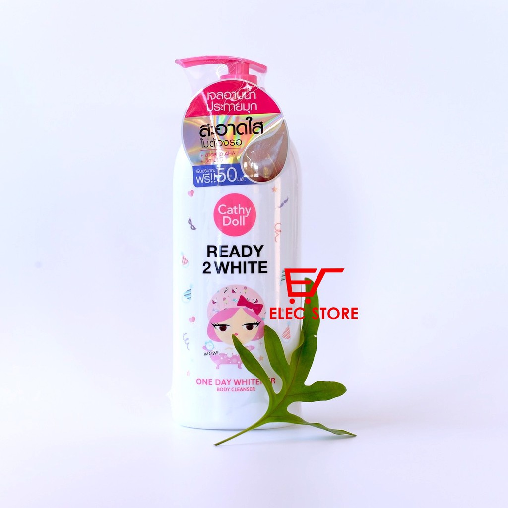 Sữa tắm Ready 2 white one day whitener Cathy Doll 500ml Thái Lan