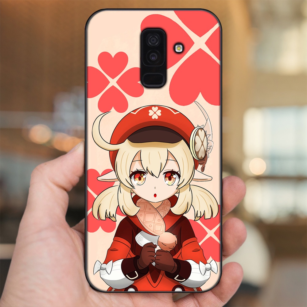 Ốp lưng Samsung A6 Plus viền đen in hình Klee Genshin Impact