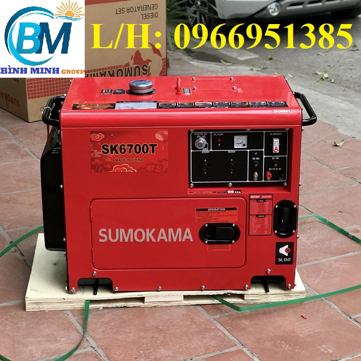 Máy Phát Điện Chạy Dầu 5Kw Sumokama SK6700T