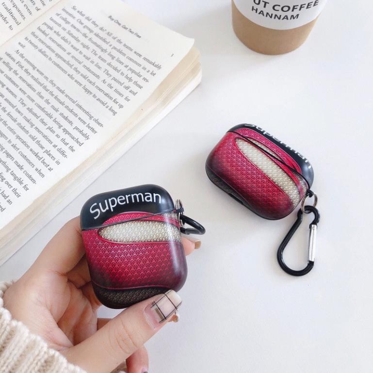 Vỏ bao airpod - Case airpod 1/ 2 AirPods Pro IMD Batman - Venom- Marvel -Captain - Người Nhện - Supermen ( tặng kèm móc)