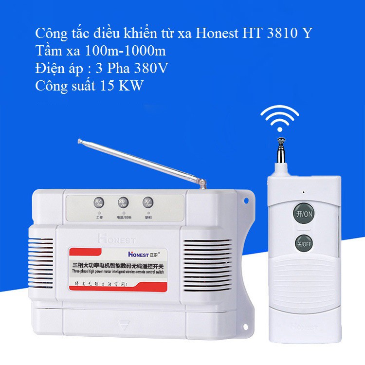 Công tắc điều khiển từ xa 3 pha công suất lớn dùng cho động cơ tới 15KW Honest HT 8310Y