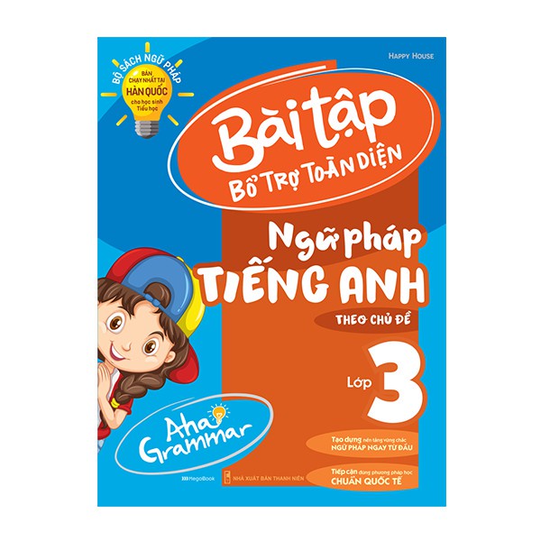 Sách - Aha Grammar Bài tập bổ trợ toàn diện ngữ pháp Tiếng Anh lớp 3 theo chủ đề