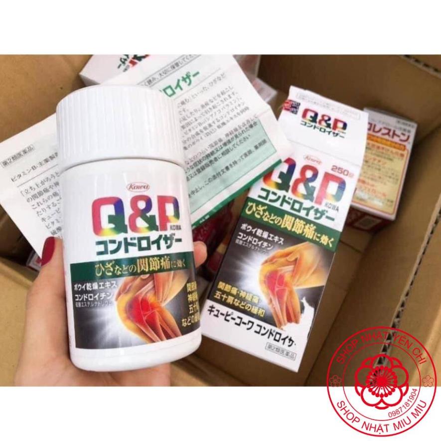 Hộp đựng 270/180/90 viên xương khớp gối Q&P Kowa Nhật Bản
