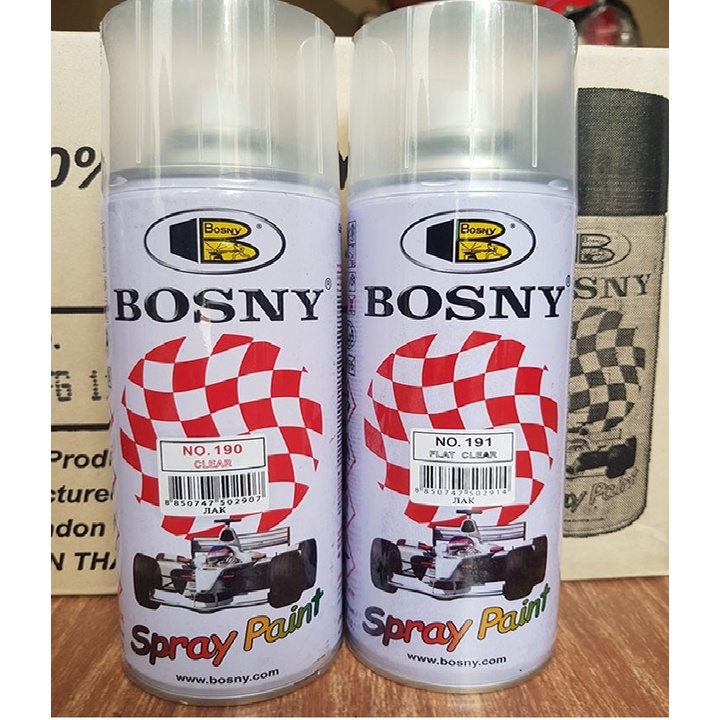 Sơn xịt bóng mờ, bóng trong Bosny 191/190 (Bonsy Spray)