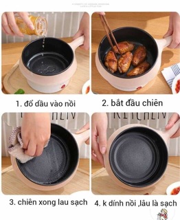 Ca mì 2 tầng đa năng(chiên,xào,nấu,lẩu)