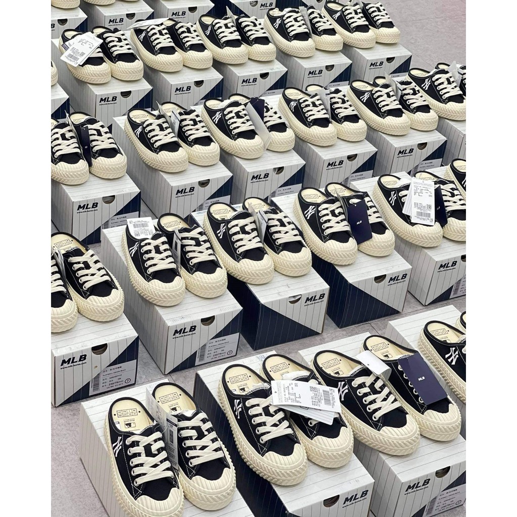 Giày MLB Mule Đạp Gót Auth FREESHIP Giày Đạp Gót Chính Hãng Hàn Quốc - MLB Mule Sneaker Playball Origin Chuẩn Auth