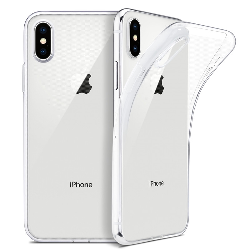 Ốp điện thoại TPU mềm trong suốt hỗ trợ sạc không dây cho iPhone 6 6s 6+ 6s+ 7 7+ 8 8+ X Xs Xr Xs Max