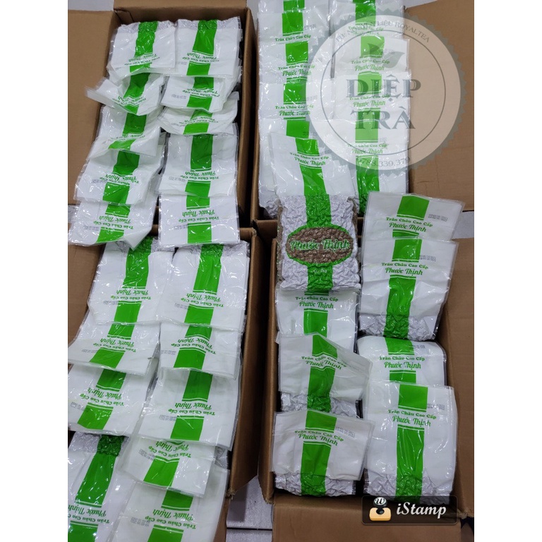 Trân châu đen Phước Thịnh 2kg (Dẻo dai, hạt tròn, để lâu trong nước đá vẫn mềm dai) - ĐỘC QUYỀN PHÂN PHỐI BỞI DIỆP TRÀ