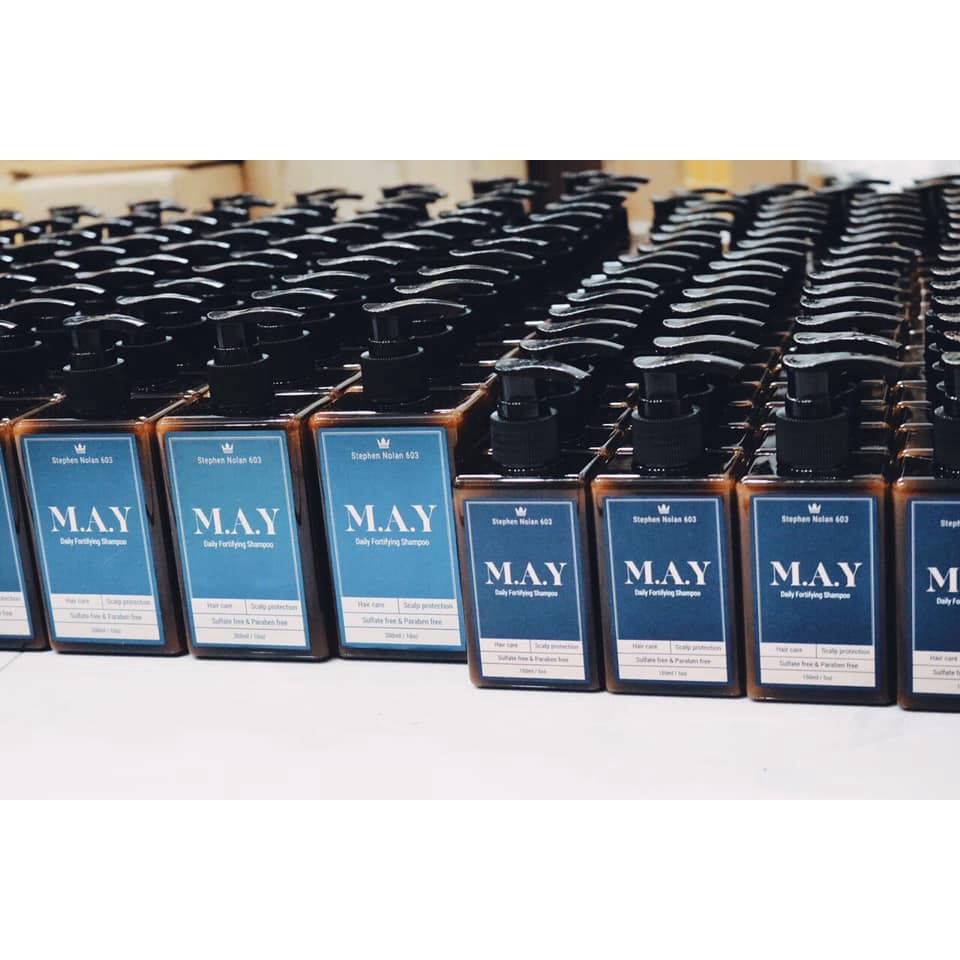 Combo Dầu gội xả cho nam M.A.Y Daily Shampoo &amp; MAY Conditioner l Stephen Nolan 603 - Phục hồi hư tổn, hạn ch