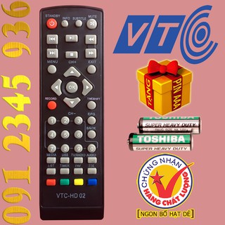 Điều khiển VTC-HD 02 cho đầu kỹ thuật số TvBox. (Mẫu số 3)