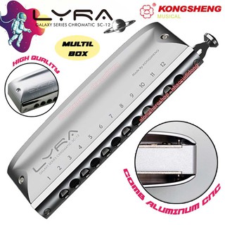 Kèn Harmonica Chromatic Cao Cấp KongSheng Lyra SC-12 Galaxy Series Có Clip Test