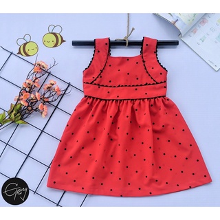 < ĐẦM TẾT BÉ GÁI> ĐẦM BÉ GÁI CHẤM BI 29-44KG