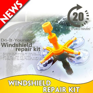【Có hàng sẵn】Bộ dụng cụ hàn kính, sửa chữa khắc phục kính lái ô tô bị nứt Windshield Repair